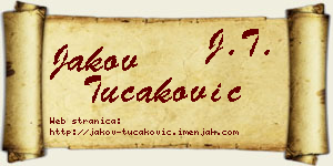 Jakov Tucaković vizit kartica